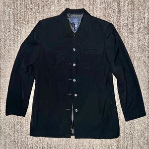 Crazy Horse by Liz Claiborne Women's Black Button Down Coat Jacket 10